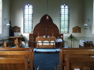 Front of church for ANZAC Day, 2008