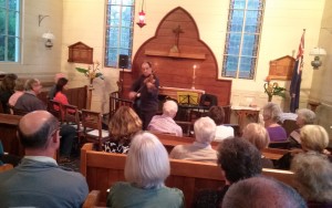 Violin virtuoso Murray van Hoorn performing at Christ Church